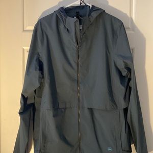 Janji windbreaker running coat teal